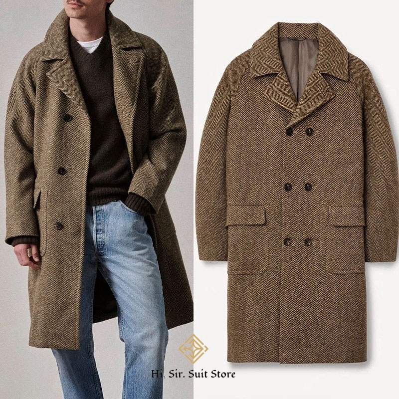 Blazers décontractés pour hommes, manteaux en mélange de laine, trench-coats pour hommes, vestes croisées classiques, chaudes, pour le sport, les fêtes, le shopping et les affaires