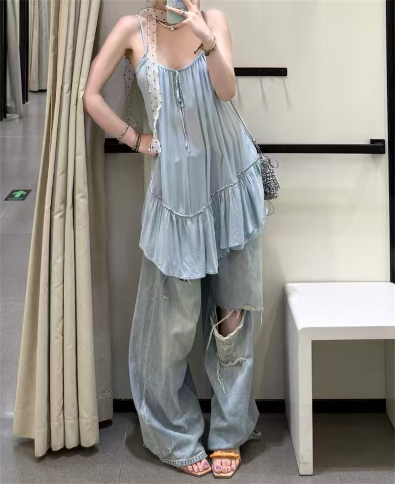 Robe pour femmes, nouvelle robe courte élégante décontractée d'été, sans bretelles, dos nu, drapée, à plusieurs couches, décorative