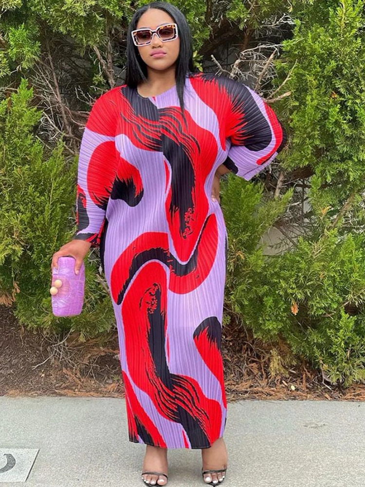Robe Africaine à Manches 3/4 pour Femme, Tenue Sexy, Col en V, Tenue de Soirée, de Bureau, Printemps Automne