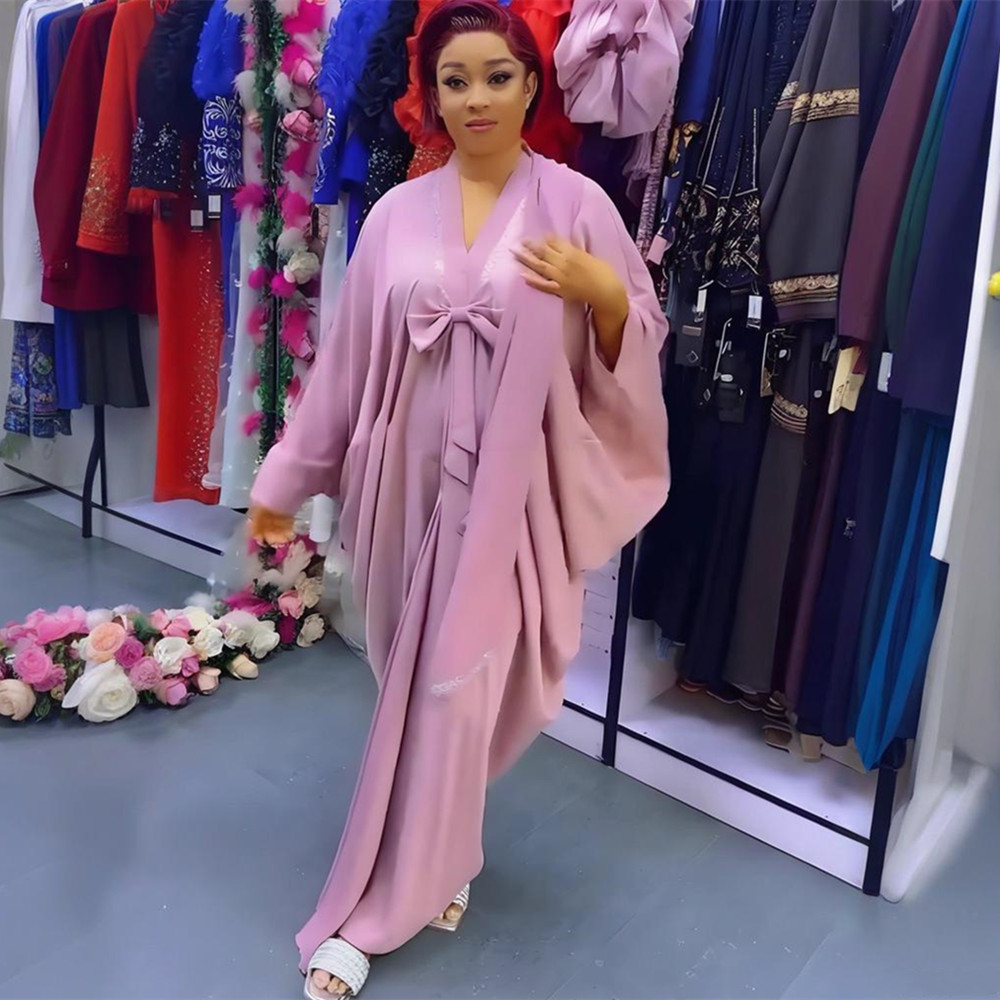 Abayas de Dubaï pour femmes, mode musulmane africaine de luxe, caftan marocain, robes de soirée, robe en mousseline de soie, boubou, djellaba femme