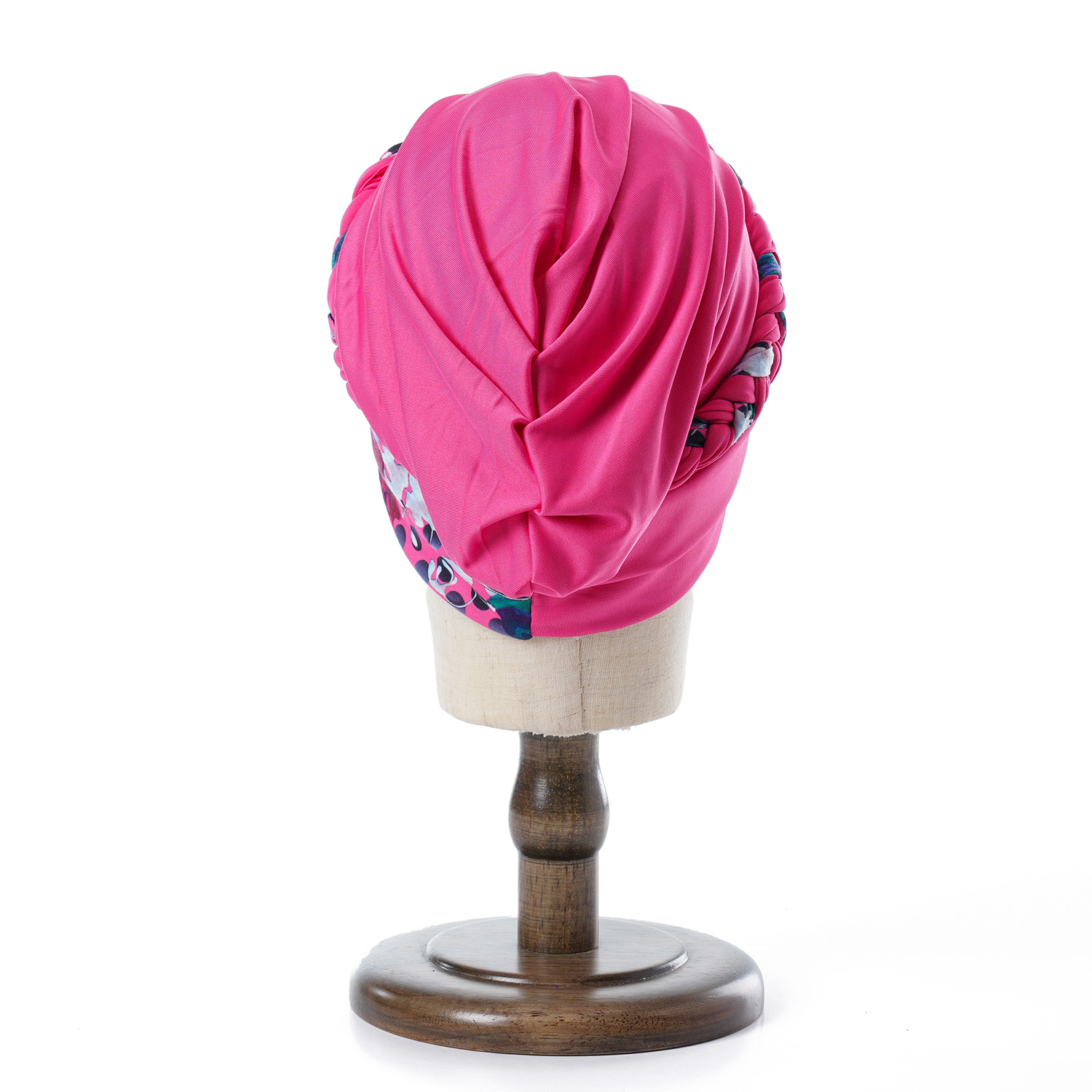 Femmes à volants musulman Turban imprimé fleur noeud foulard islamique intérieur Hijab casquettes chimio casquette perte de cheveux plissé tête enveloppement Turbante