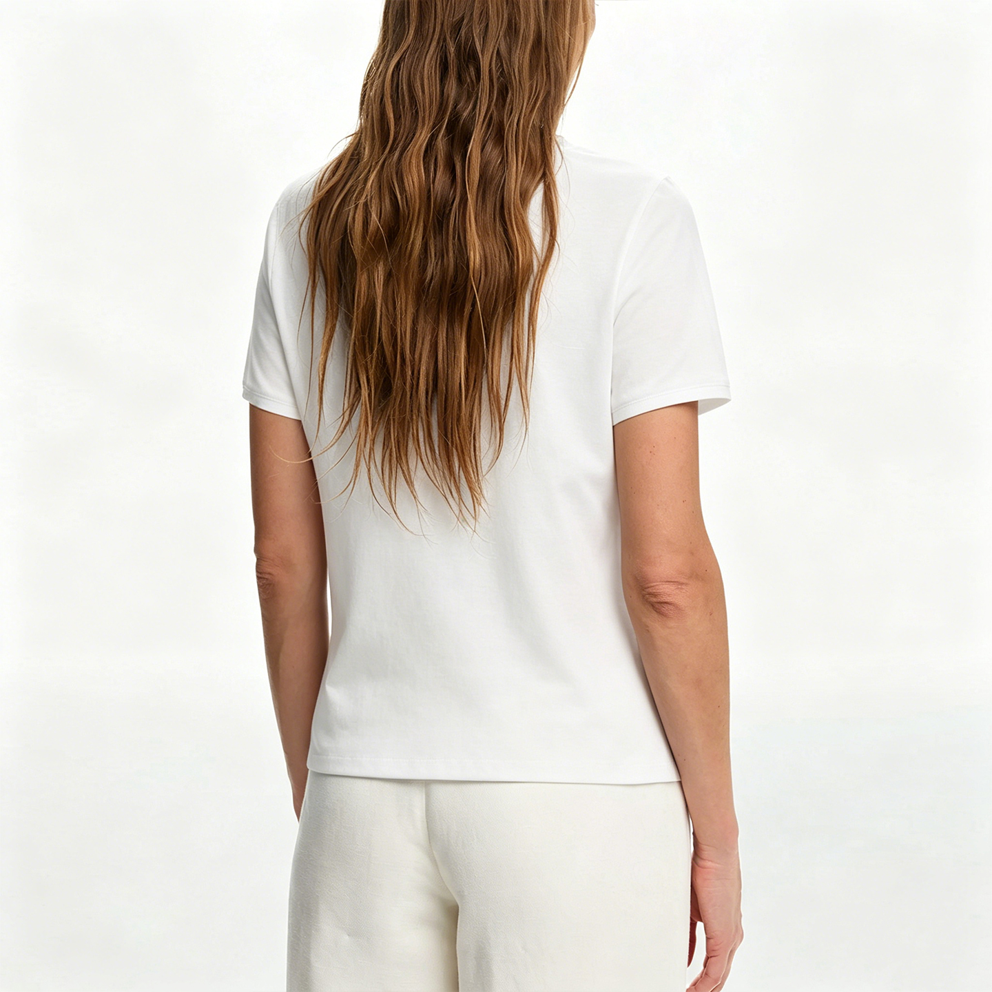 Vêtements pour femmes CH - T-shirt basique en coton brodé pour femmes - Style streetwear - Mode estivale - Haut confortable et respirant