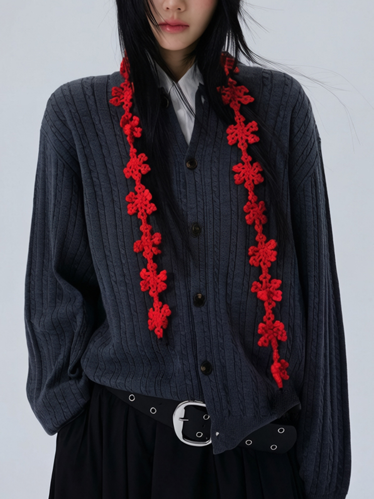 Écharpe-col en crochet tissée à la main avec motif floral pour femme, collection Printemps-Été, chaîne de pull, foulard floral, châle pour femme