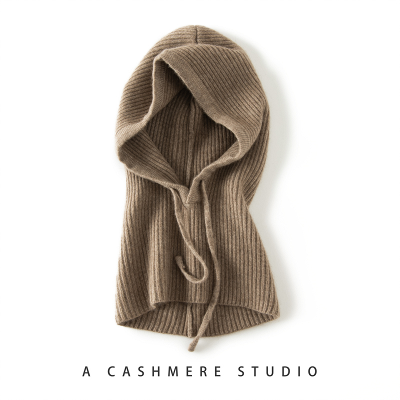 Chapeau chaud en cachemire pour femme, écharpe douce pour femme, bonnet fille, 100% cachemire, extérieur, haute qualité, nouvelle mode, automne et hiver