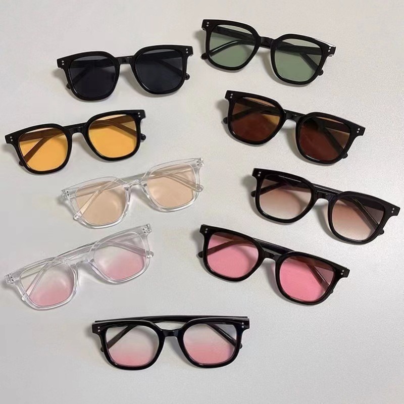 Lunettes de soleil monture carrée noire lunettes de soleil pour hommes lunettes pour femme Protection lunettes de soleil de mode