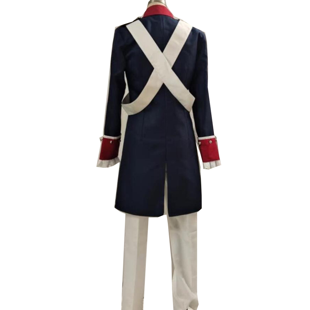 Costume de cosplay Hetalia pour hommes, uniforme militaire Alfred F, cape russe pour Halloween, tenue de Noël