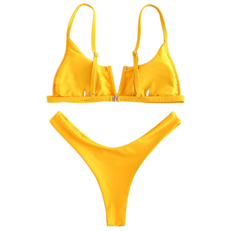 Nouveaux maillots de bain sexy : Bikinis bandeau, maillots de bain à col en V, maillots de bain push-up, ensembles de bikinis brésiliens pour femme, maillots de bain Biquini