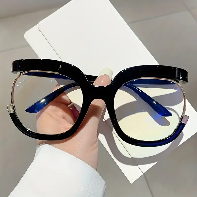 Lunettes à monture en forme de hibou pour femmes, verres transparents tendance