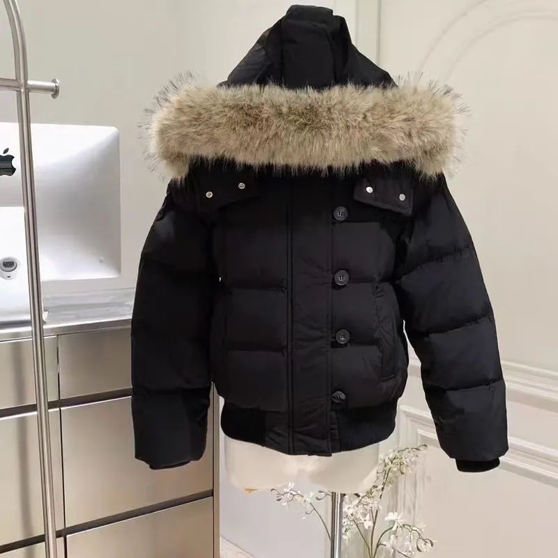 Femmes automne hiver col de fourrure coton manteau 2025 nouvelles femmes chaud épaissir à capuche coton rembourré veste femmes court Parkas vêtements d'extérieur