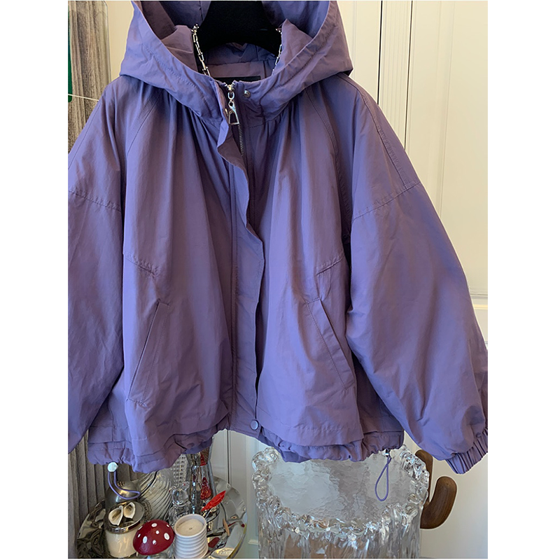 Nouvelle veste courte pour femmes 2025 printemps automne Design Sense à capuche dame vêtements d'extérieur tempérament élégant dames mode manteau