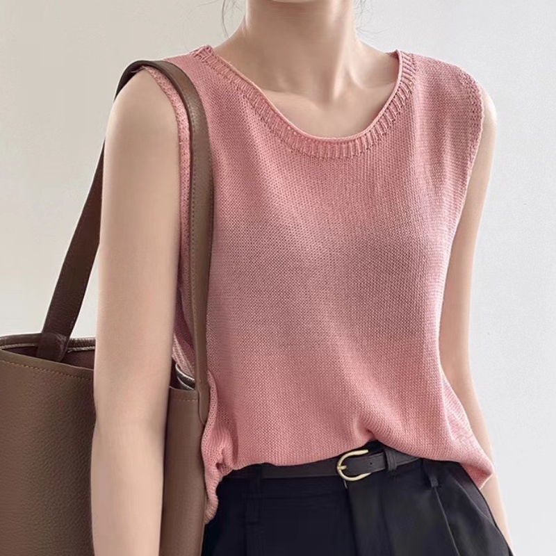 Gilet court en tricot polyvalent pour femme