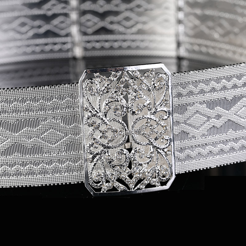 Ceinture Caftan Marocaine en Métal Sculpté pour Femme, Bijoux de Taille Exquis pour Robe de Mariée