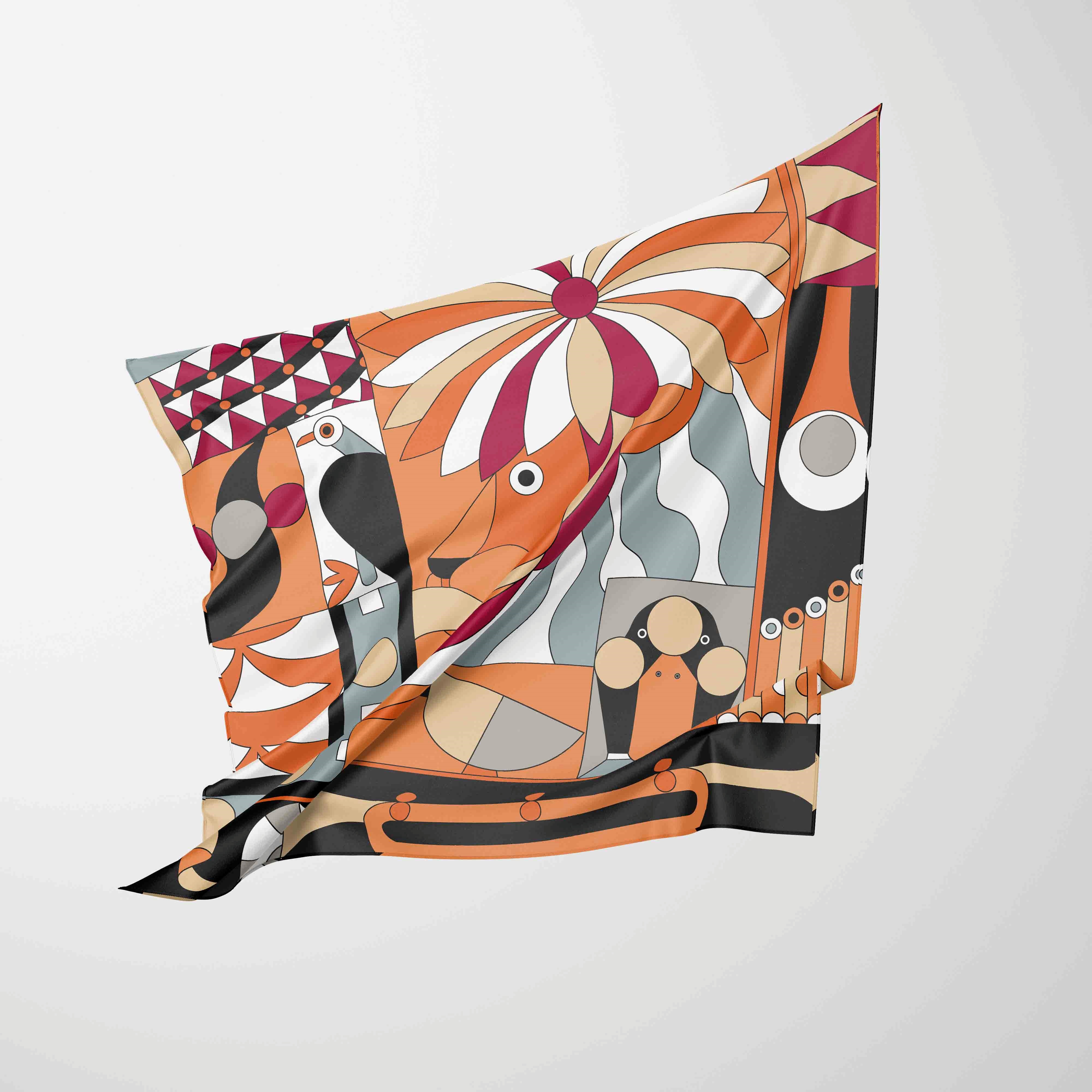 70 cm * 70 cm foulard carré en soie femmes Bandana imprimé foulards bandeau mode dame cheveux châle et enveloppement femme foulard Hijab