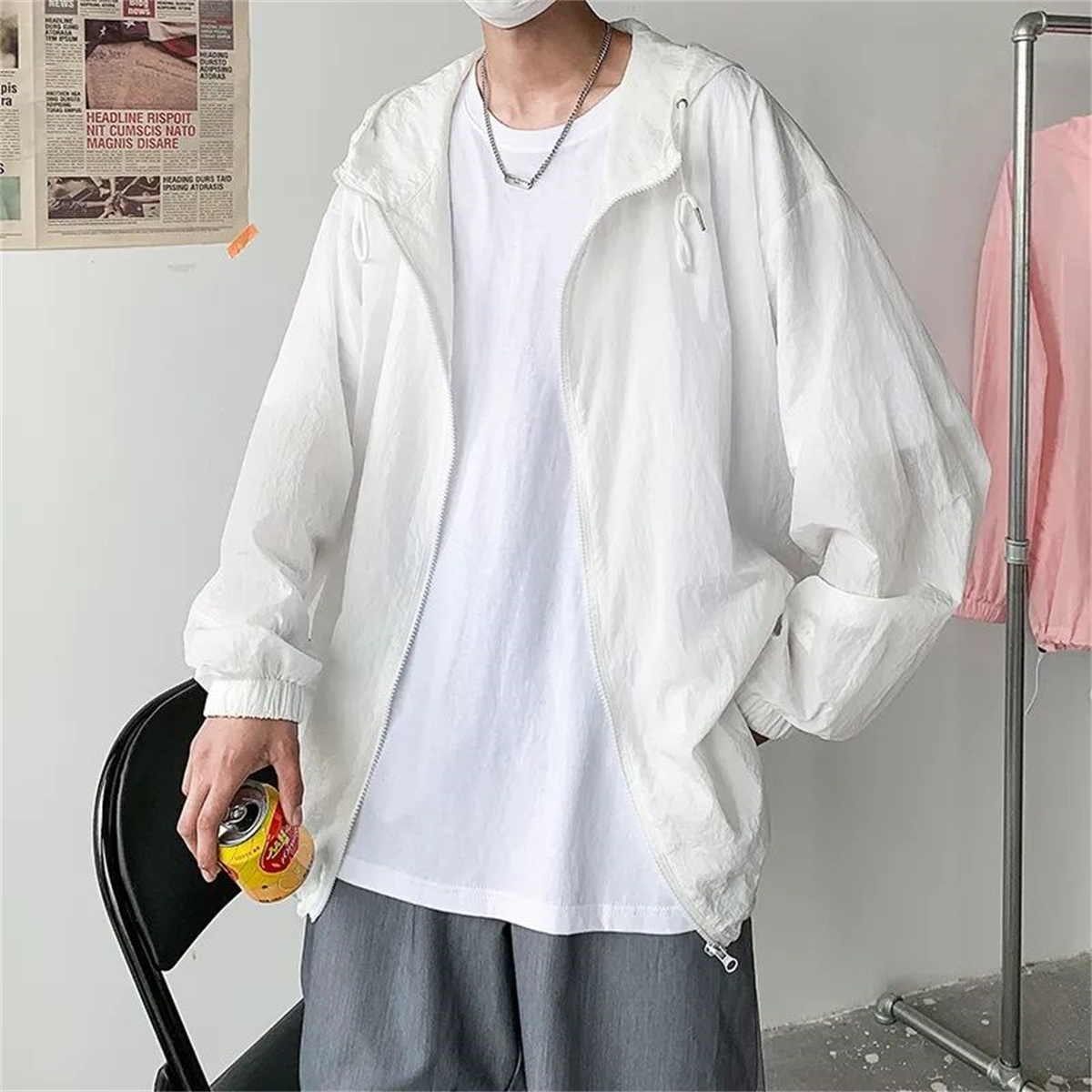 Nouvelle Collection Homme : Vêtements Modestes Légers et Respirants pour l'Été – Coupe Ample, Protection Solaire, Idéal pour l'Extérieur et le Bureau