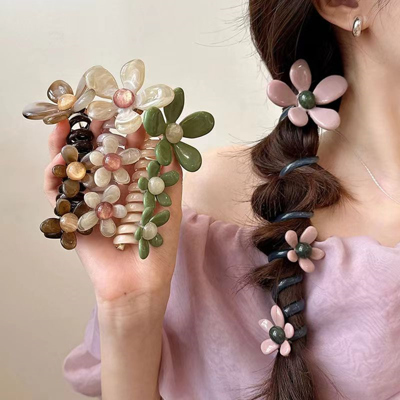 Élastiques à cheveux pour femmes, avec fleurs en perles, doux, élégants, tendance, accessoires pour cheveux à haute élasticité pour filles
