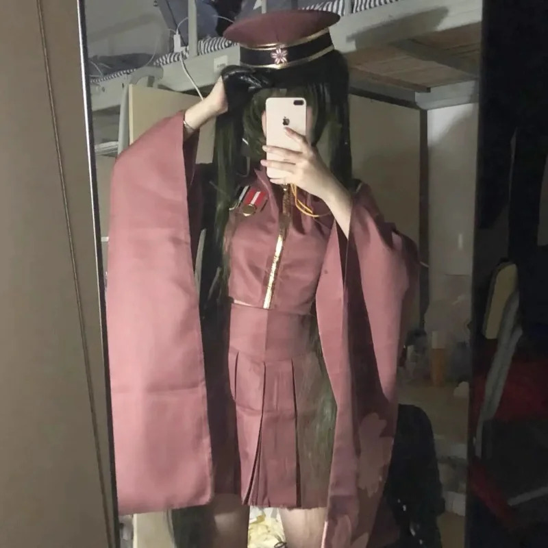 Costumes Kimono de Cosplay Anime Miku, tenue uniforme, vêtements d'halloween pour filles, comprenant des chaussettes et des gants ukh, S-2xl