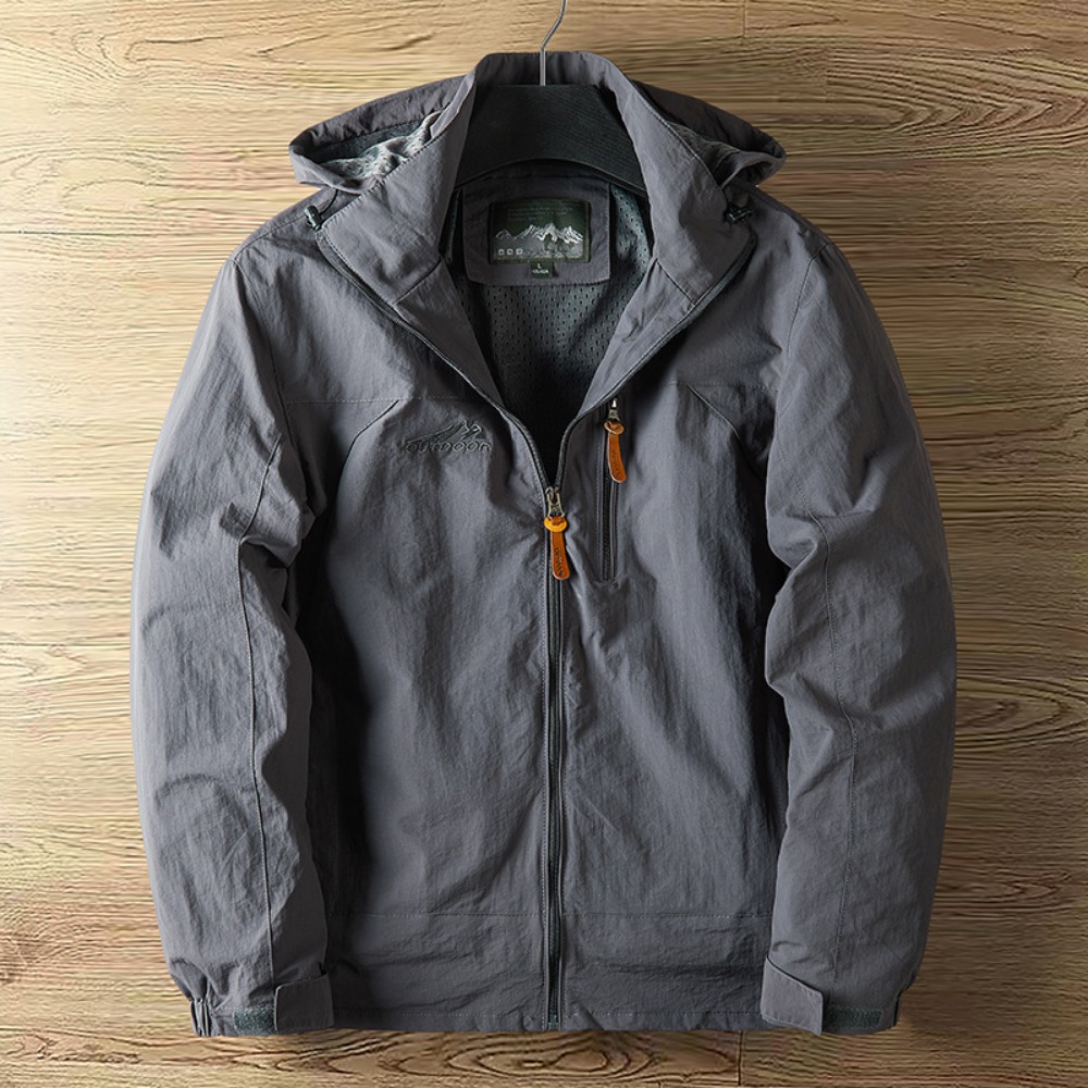Veste de poinçonnage à Section fine pour hommes, vestes d'extérieur avec chapeau, vêtements de rue à la mode, printemps et automne