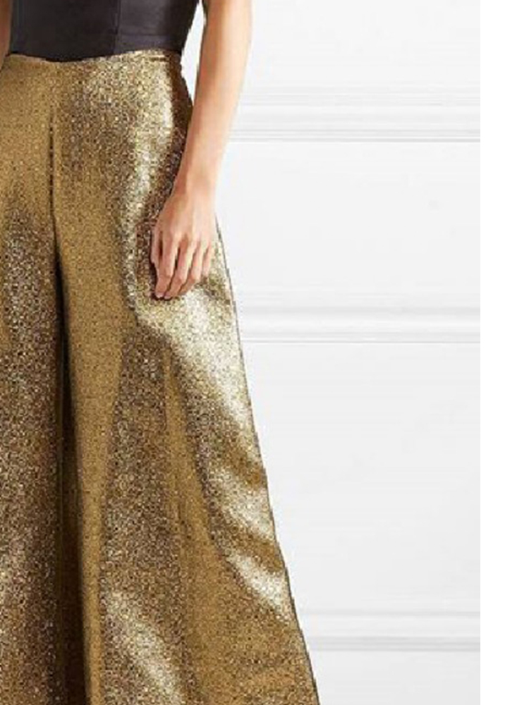 Pantalon de fête élégant pour femmes, couleur unie, taille haute, ligne a, jambes larges, fermeture éclair, pleine longueur, pantalons décontractés