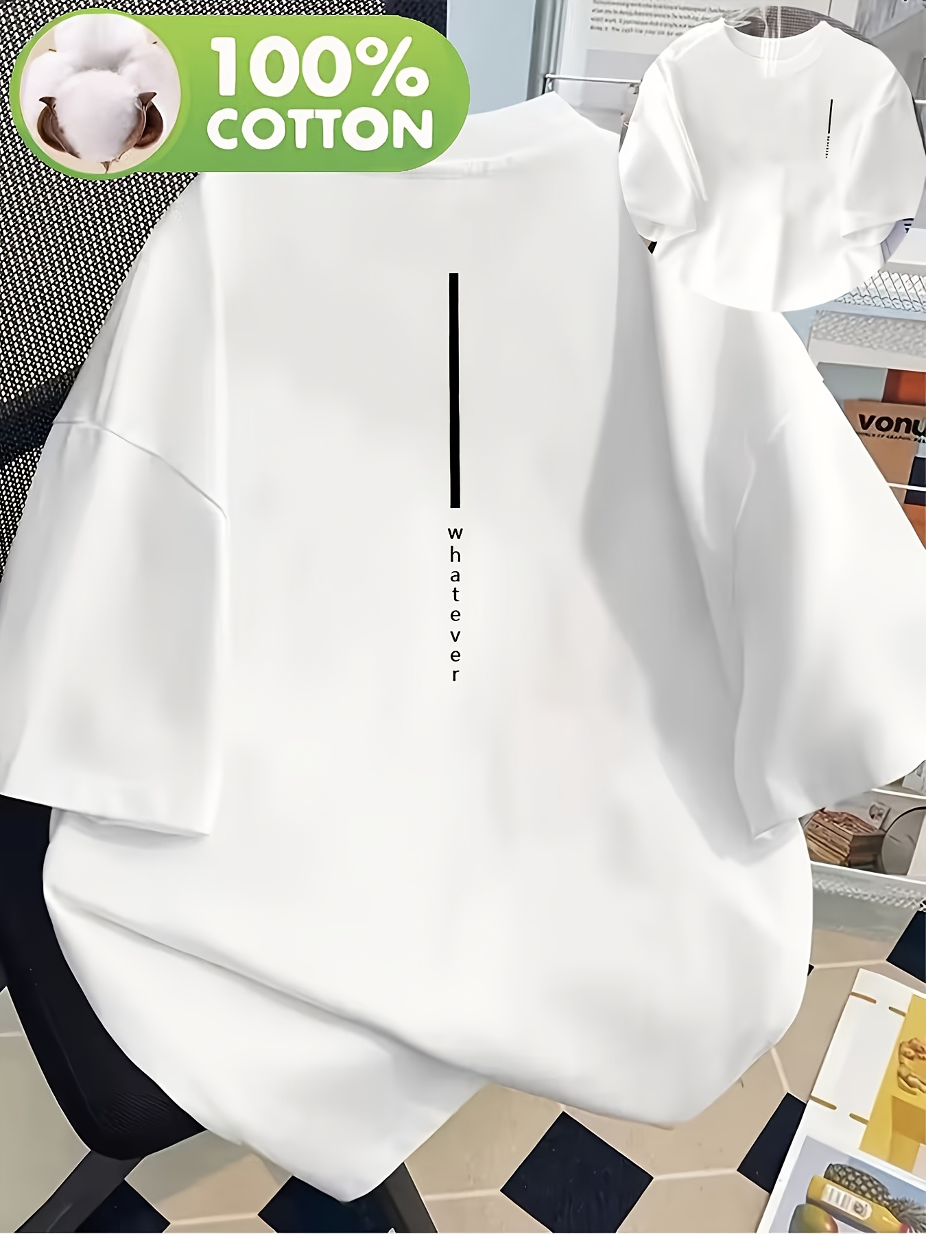 T-shirt pour femmes avec motifs imprimés tendance, confortable et ample, t-shirt décontracté d'été pour femmes à col rond