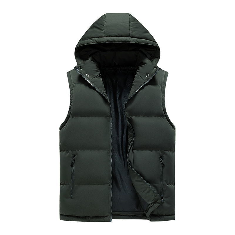 Gilets en cuir à fermeture éclair pour hommes, gilets chauds décontractés pour hommes, haute qualité, marque de mode