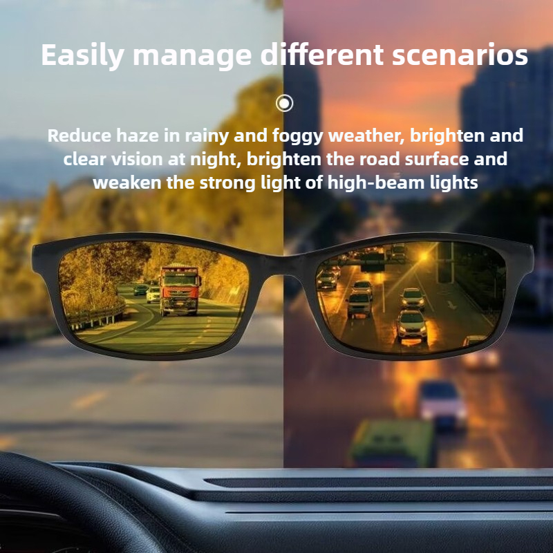 Lunettes de myopie de Vision nocturne haute définition, Anti-éblouissement et Anti-lumière brillante, nuances de conduite classiques, dioptrie 0 à-4.0