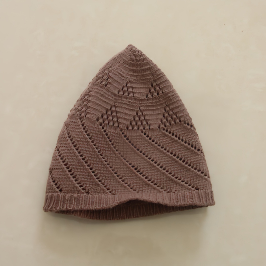 Chapeau de prière en maille tricotée pour hommes musulmans, foulard islamique, chapeau indien juif pour le Ramadan, bonnet pour hommes arabes musulmans.