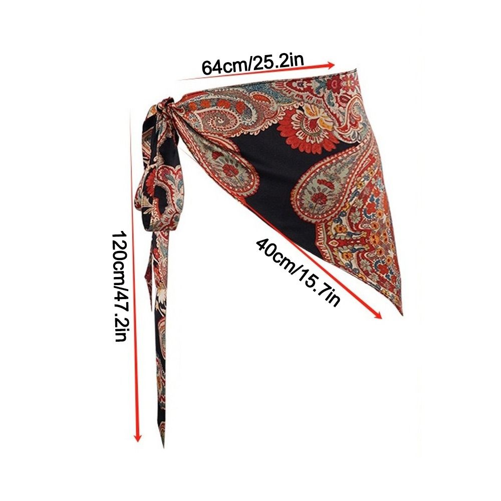 Nouvelle ceinture triangulaire bohème à pampilles, ceinture large, ceinture-foulard triangulaire, ceinture ethnique décorative exquise pour jupe, mode féminine