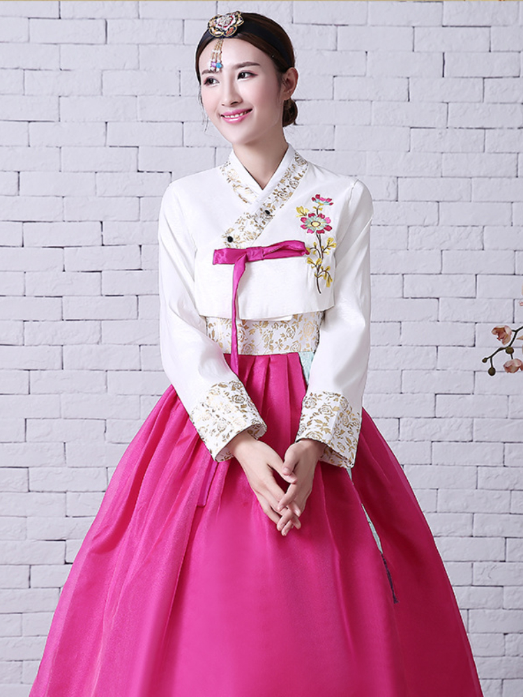 Hanbok coréen pour femme, robe traditionnelle coréenne, costume de danse scénique ancien, tenue de mariage coréenne, vêtements de danse nationale