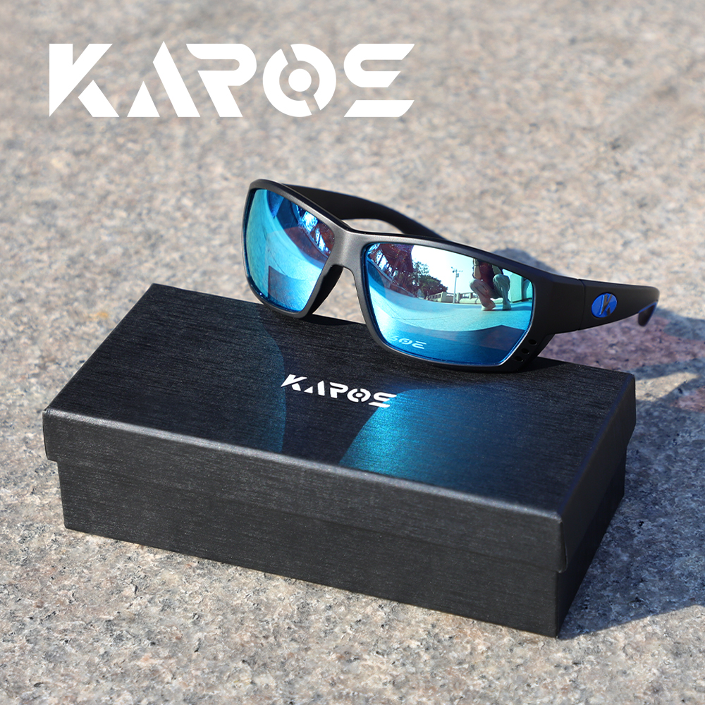 Lunettes de soleil polarisées pour hommes, protection complète, monture légère et confortable, lunettes de sport pour la conduite et la pêche
