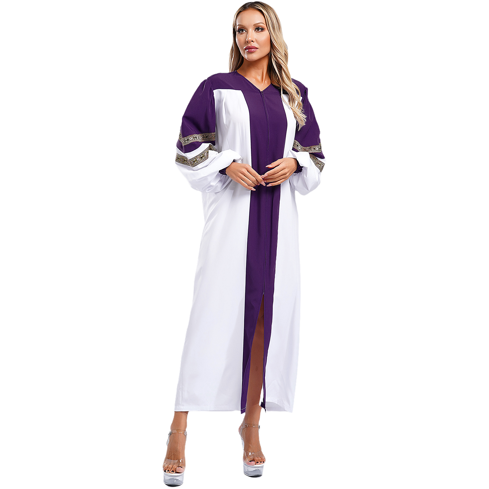 Robe de chorale d'église pour femmes, robe de baptême, costume de fourmi, robe de célibataire de remise des diplômes, robe de danse de louange