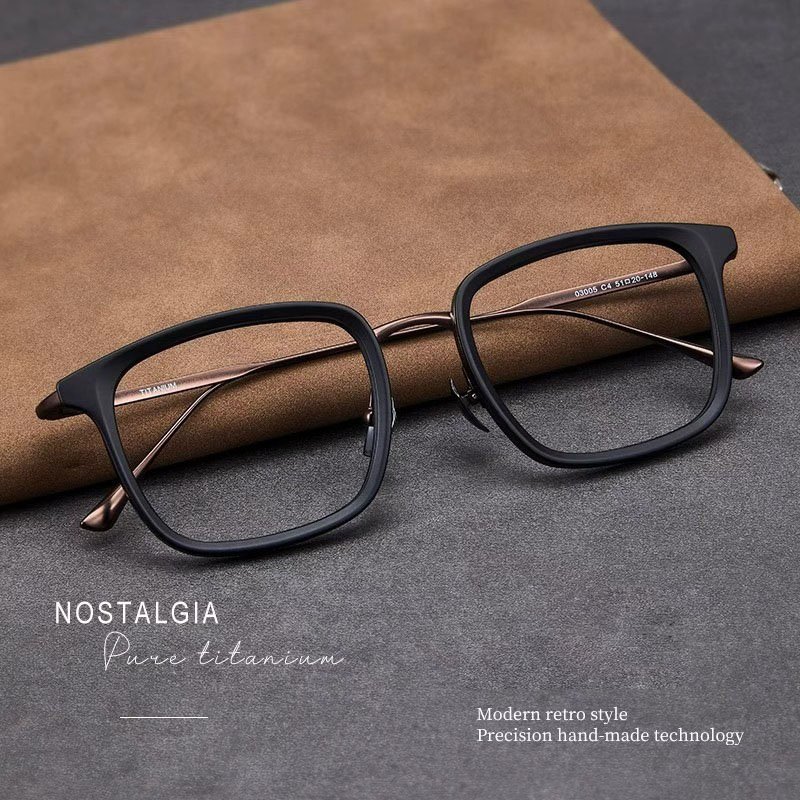 Lunettes carrées Vintage pour hommes et femmes, Anti-lumière bleue, monture complète TR, monture métallique rétro classique, lunettes de lecture de bureau