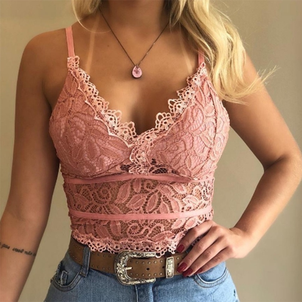 Débardeur à bretelles en dentelle pour femmes, vêtements pour femmes européennes et américaines, perspective sexy, sous-vêtements à la mode, 2023
