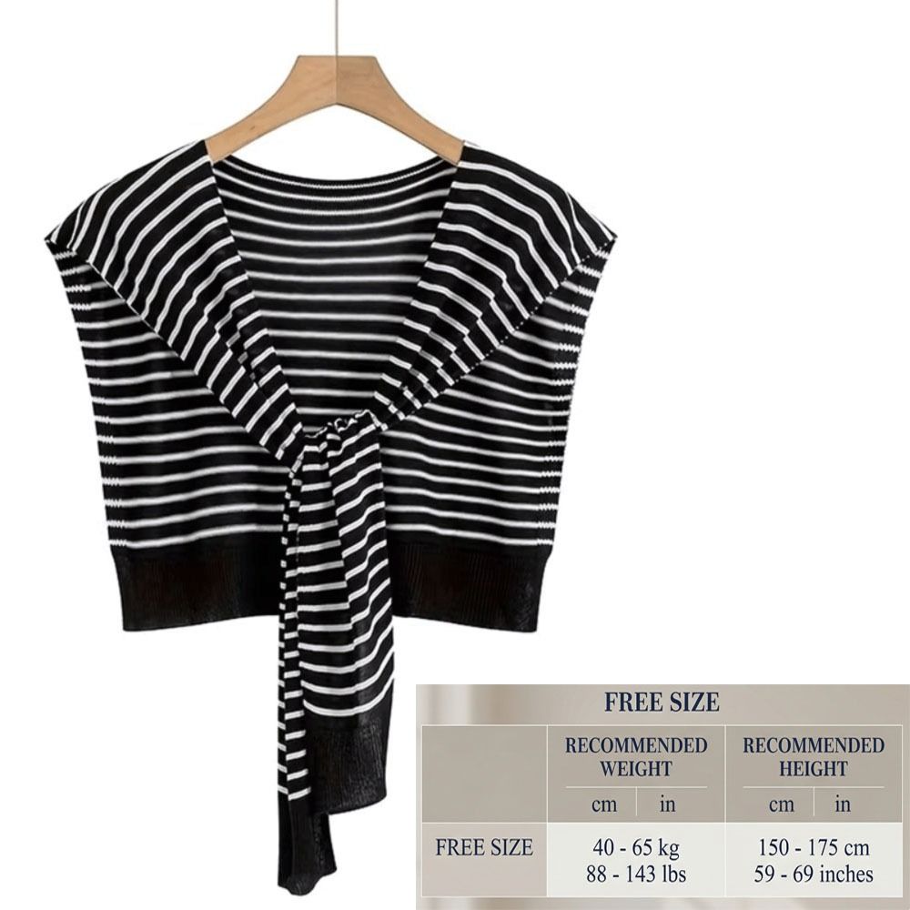Châle tricoté léger et doux pour femme, rayé, multifonctionnel, printemps-été, chaud, col rond, enveloppant les épaules, couleur unie
