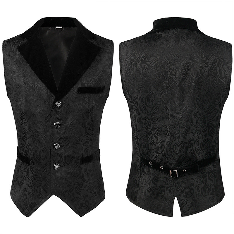 Nouvelle tenue médiévale pour homme, robe longue gothique rétro, costume d'Halloween