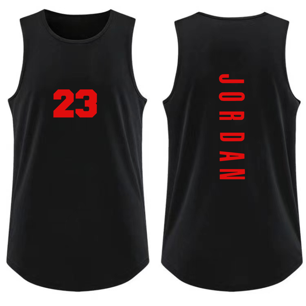 Débardeur Homme Tendance pour la Gym, T-shirt Décontracté Respirant sans Manches, Gilet de Sport d'Extérieur pour le Basketball, T-shirt Ample d'Été Style Urbain