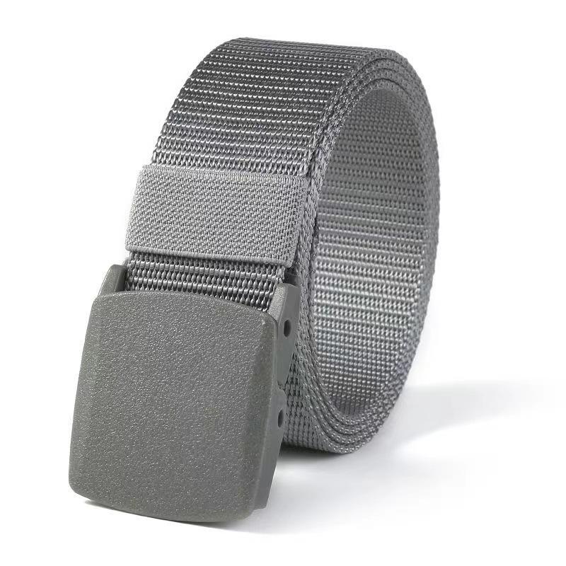 Ceinture tactique en toile de nylon non métallique, anti-allergie, idéale pour l'entraînement en extérieur, les contrôles de sécurité et l'usage quotidien avec des pantalons, polyvalente