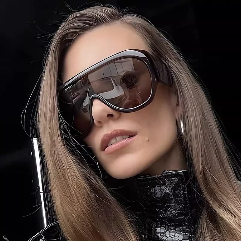Nouvelles Lunettes de Soleil Tendance 2026 à Grande Monture de Marque pour Hommes et Femmes, Style Urbain, Tendance Transfrontalière, Protection UV400