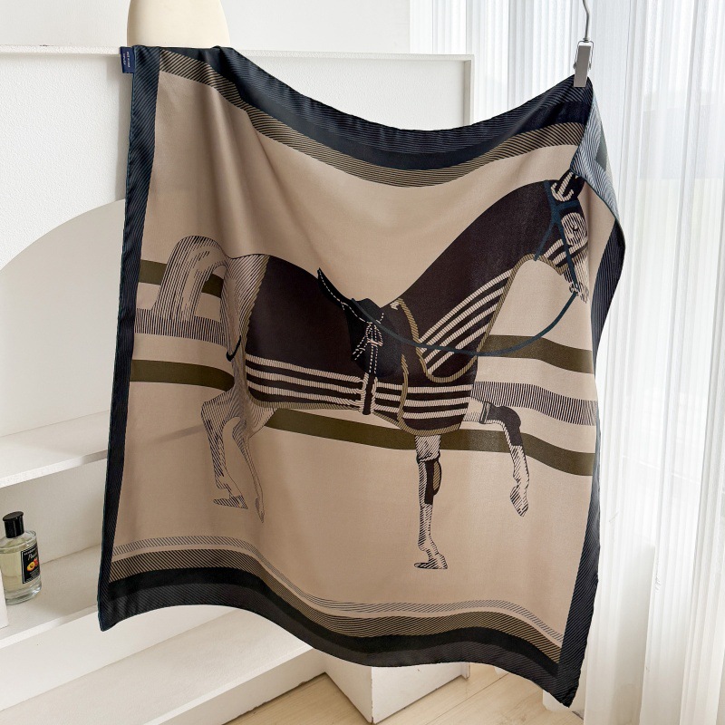 Foulard en soie sergé 90 cm, bords roulés à la main, bandanas, accessoires de cou pour femme, décorations pour cheveux et sacs