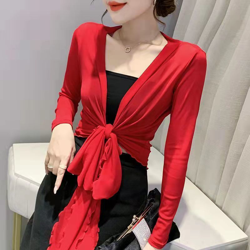 Robes de soirée vêtements de danse latine haut femmes col en v motif léopard pansement maille danse latine pratique haut danse vêtements d'entraînement