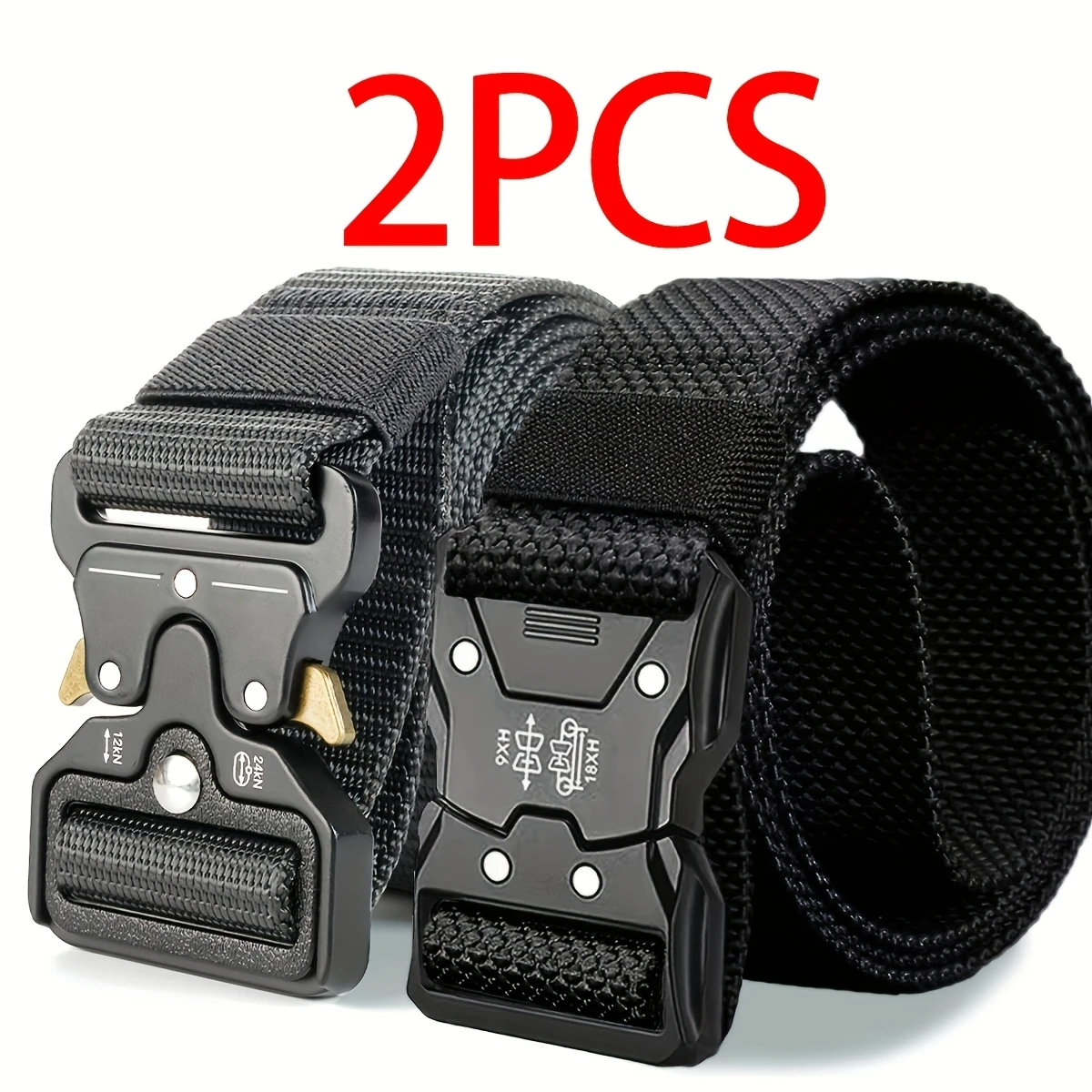 Ceinture tactique pour hommes, ceinture de mode, multifonctionnelle, pour le camping, le golf, les activités de plein air, ceinture décorative pour hommes