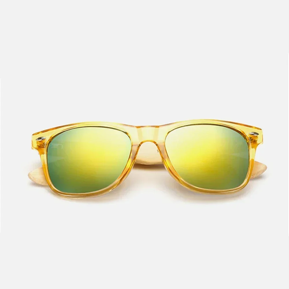 Lunettes de soleil en bois naturel pour hommes et femmes, lunettes de soleil polarisées à la mode avec monture en bois d'origine