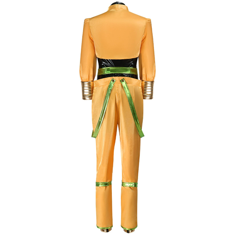 Costumes de Cosplay Anime Dio Brando, uniforme jaune, accessoire de fête de carnaval d'halloween pour femmes et hommes, accessoires de Cosplay