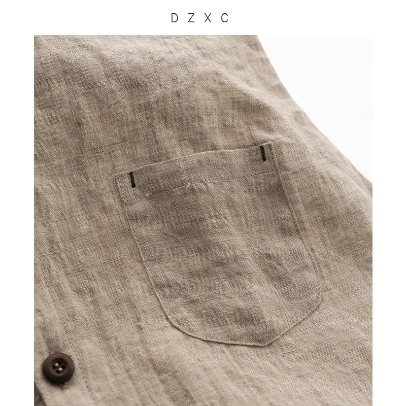 Débardeur assorti 100 % lin pour femme, haut sans manches, vêtements amples grande taille pour femme, style décontracté, été 2026