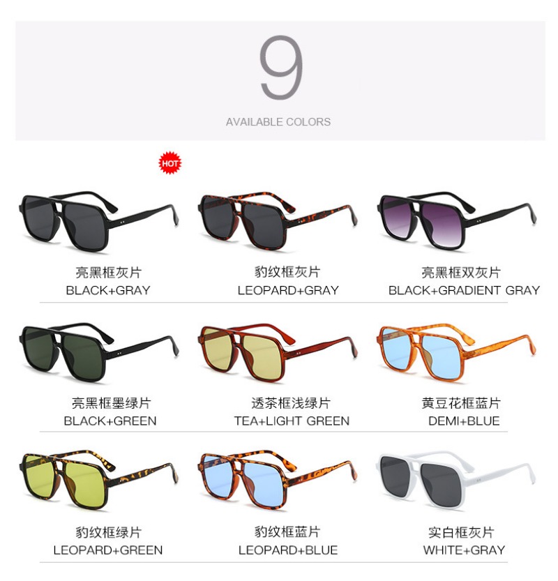 Lunettes de soleil vintage surdimensionnées, mode homme femme, montures carrées, lunettes tendance, design de marque populaire, lunettes de soleil UV400