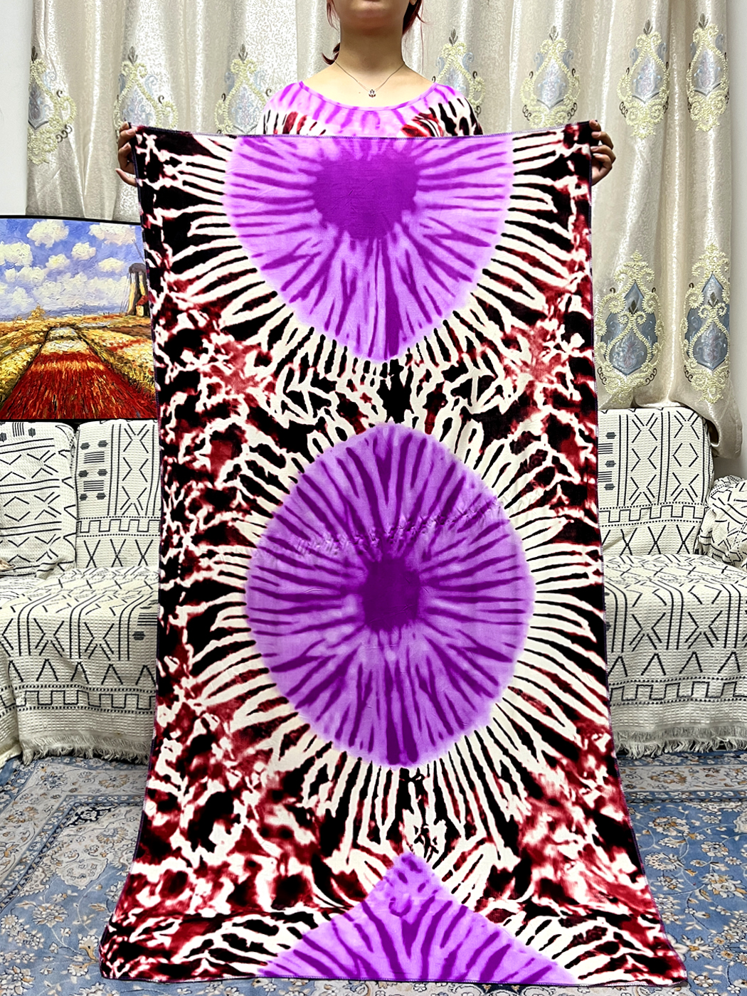 Abayas musulmanes en coton pour femmes, imprimé Floral, ample, dubaï, Robe africaine, Islam, Nigeria, avec châle, écharpe, 170x60cm, 2023