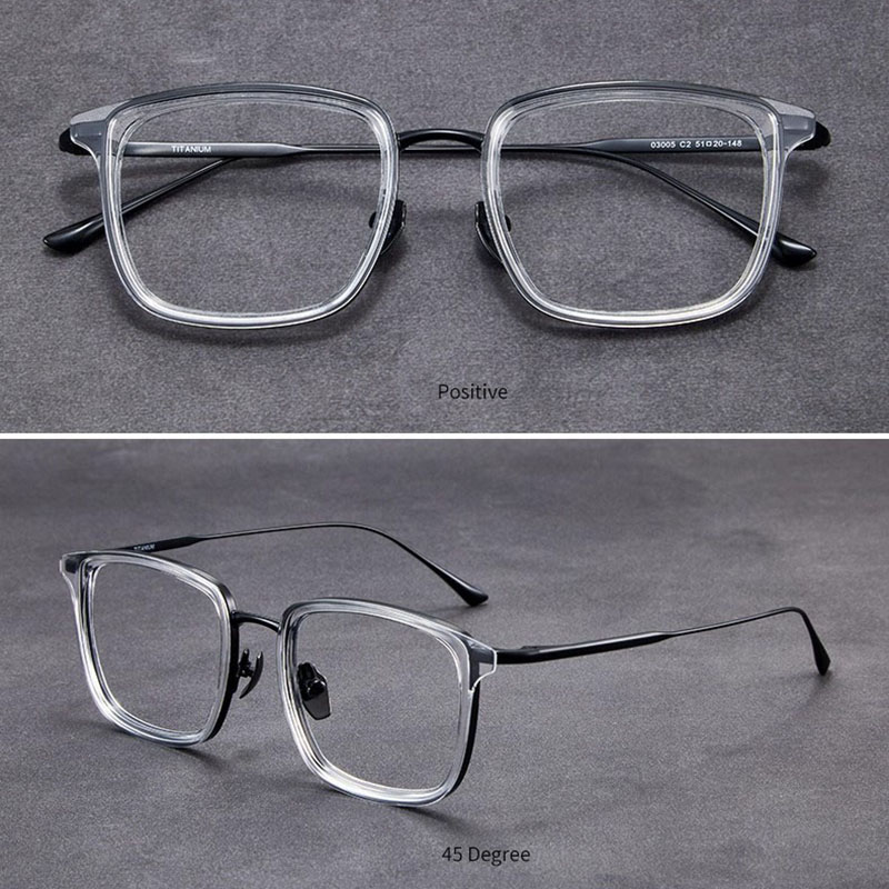 Lunettes carrées Vintage pour hommes et femmes, Anti-lumière bleue, monture complète TR, monture métallique rétro classique, lunettes de lecture de bureau