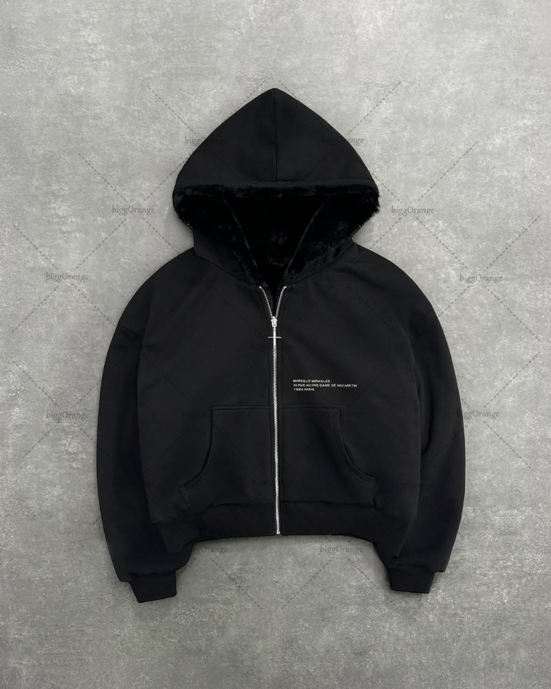 Sweat-shirt à capuche zippé rétro imprimé léopard double face, coupe ample, tendance streetwear punk décontracté, pour hommes et femmes