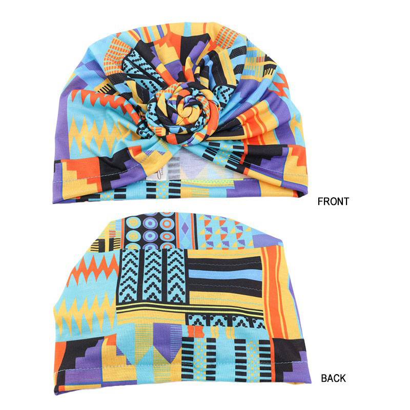 Turban à nœud africain tendance, bonnet Floral pré-noué, nœud avant élastique, enveloppe de tête élégante pour femmes, casquette de chimio, Bandana, couvre-chef, nouvelle collection