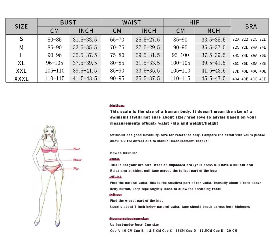 Nouveauté 2026 – Maillots de bain sexy push-up pour femme – Ensemble bikini taille haute pour la plage et la piscine