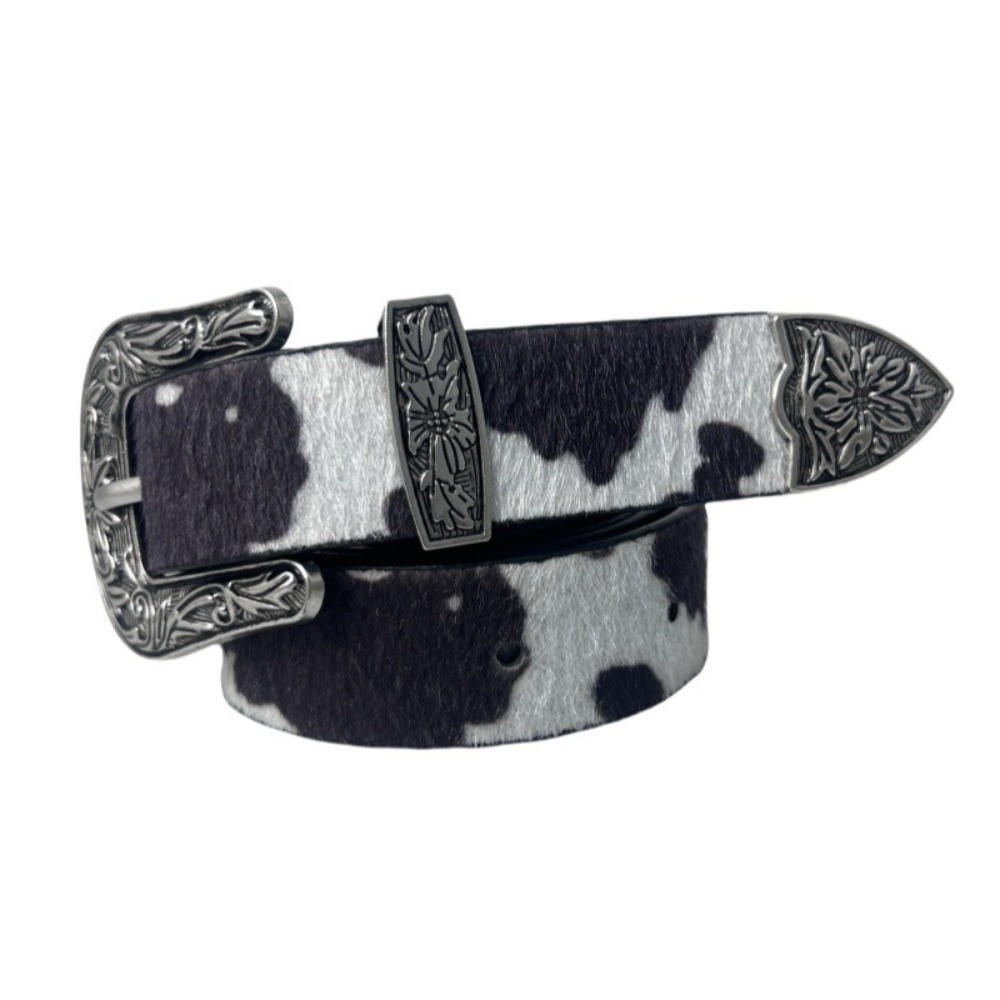 Ceinture large pour femme, style vintage, en cuir PU, ceinture de cow-boy occidentale, ceinture décontractée rétro